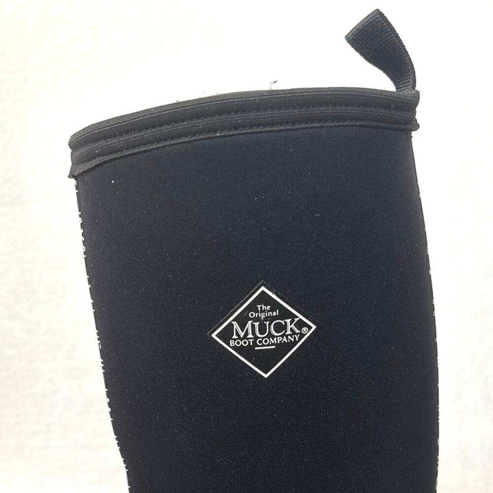 The Original Muck Boot Company Arctic Weekend Tall Boots Women's 8 Black White - Picture 2 of 9